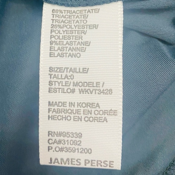 James Perse Ultra Soft Japanese Stretch Velvet Mock Turtleneck Size 0 | XS | NWT - Picture 11 of 12